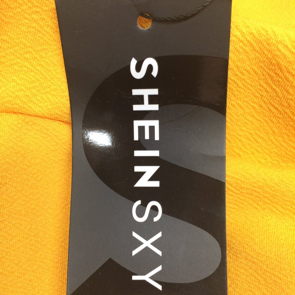 Shein SXY Size L Yellow Pants NWT - Picture 3 of 5